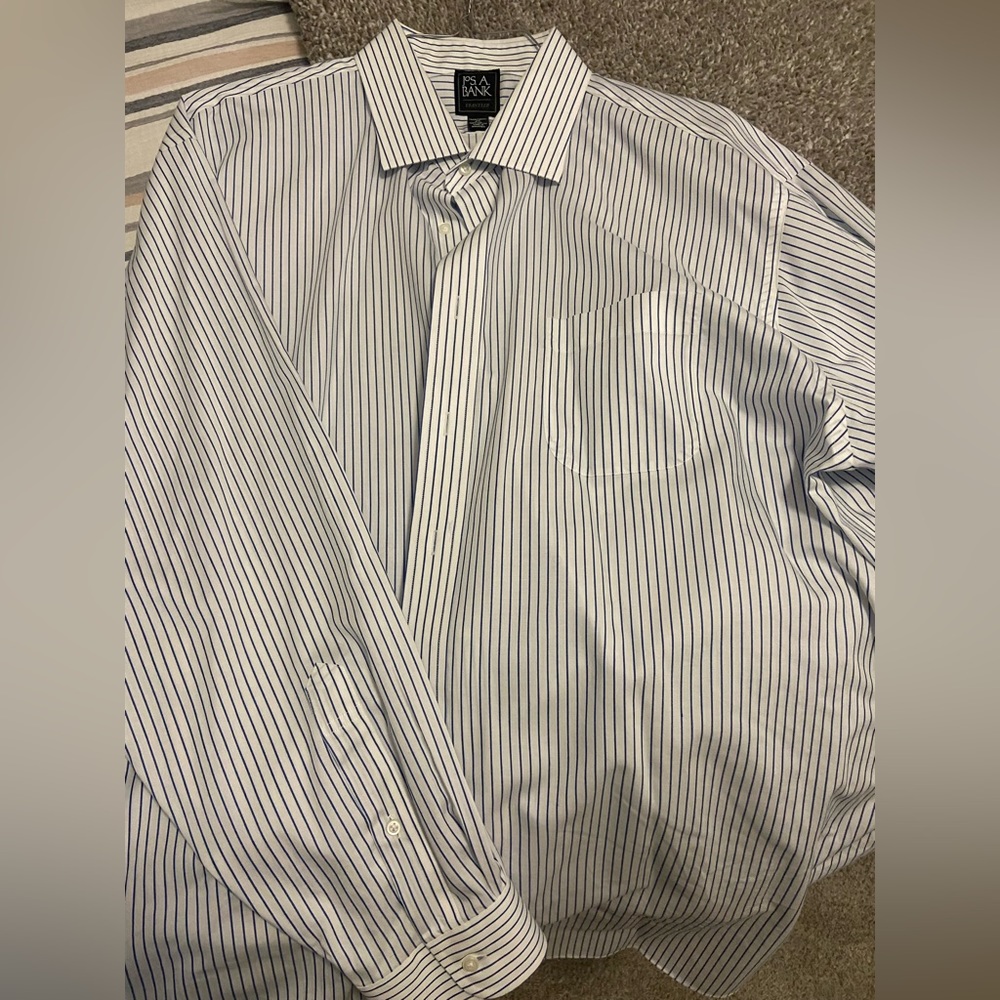 Jos A Bank - Traveler - striped dress shirt